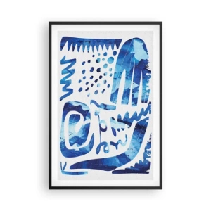 Póster en marco negro - Vuelta a las raíces - 61x91 cm