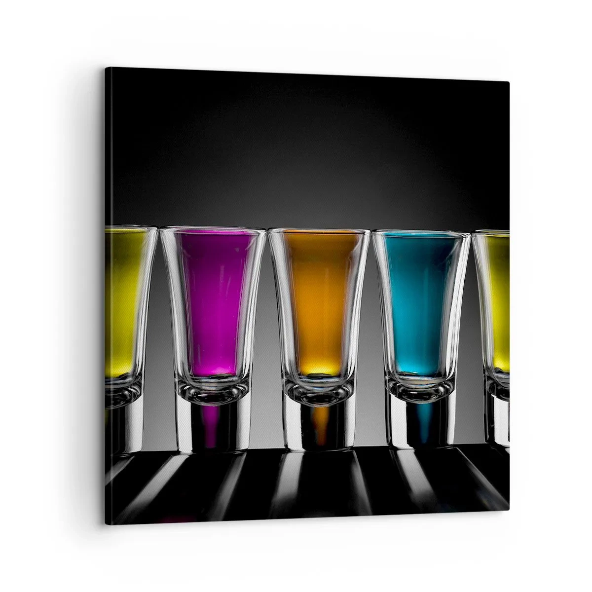 Cuadro sobre lienzo - Impresión de Imagen - Colores de la alegría - 60x60 cm