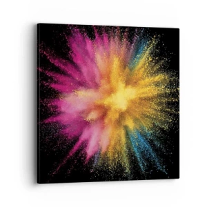 Cuadro sobre lienzo - Impresión de Imagen - El nacimiento de los colores - 40x40 cm