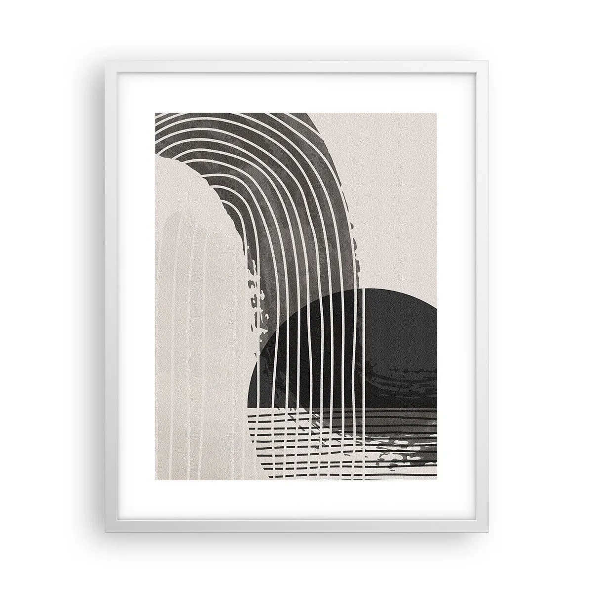 Póster en marco blanco - Ida y vuelta - 40x50 cm