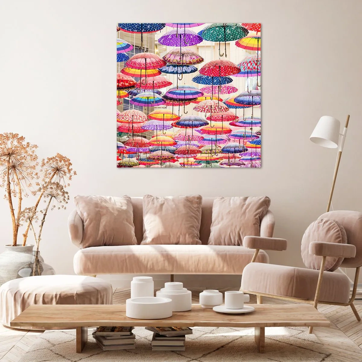 Cuadro sobre lienzo - Impresión de Imagen - Pradera urbana - 70x70 cm