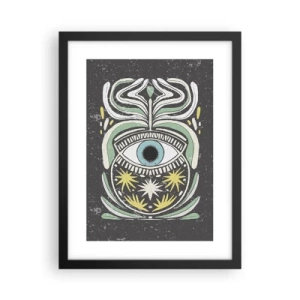 Póster en marco negro - Rituales tribales - 30x40 cm