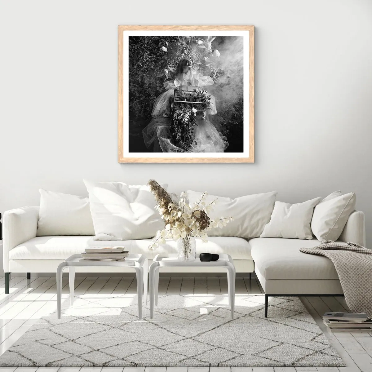 Póster en marco roble claro - La madre misma - La naturaleza - 40x40 cm