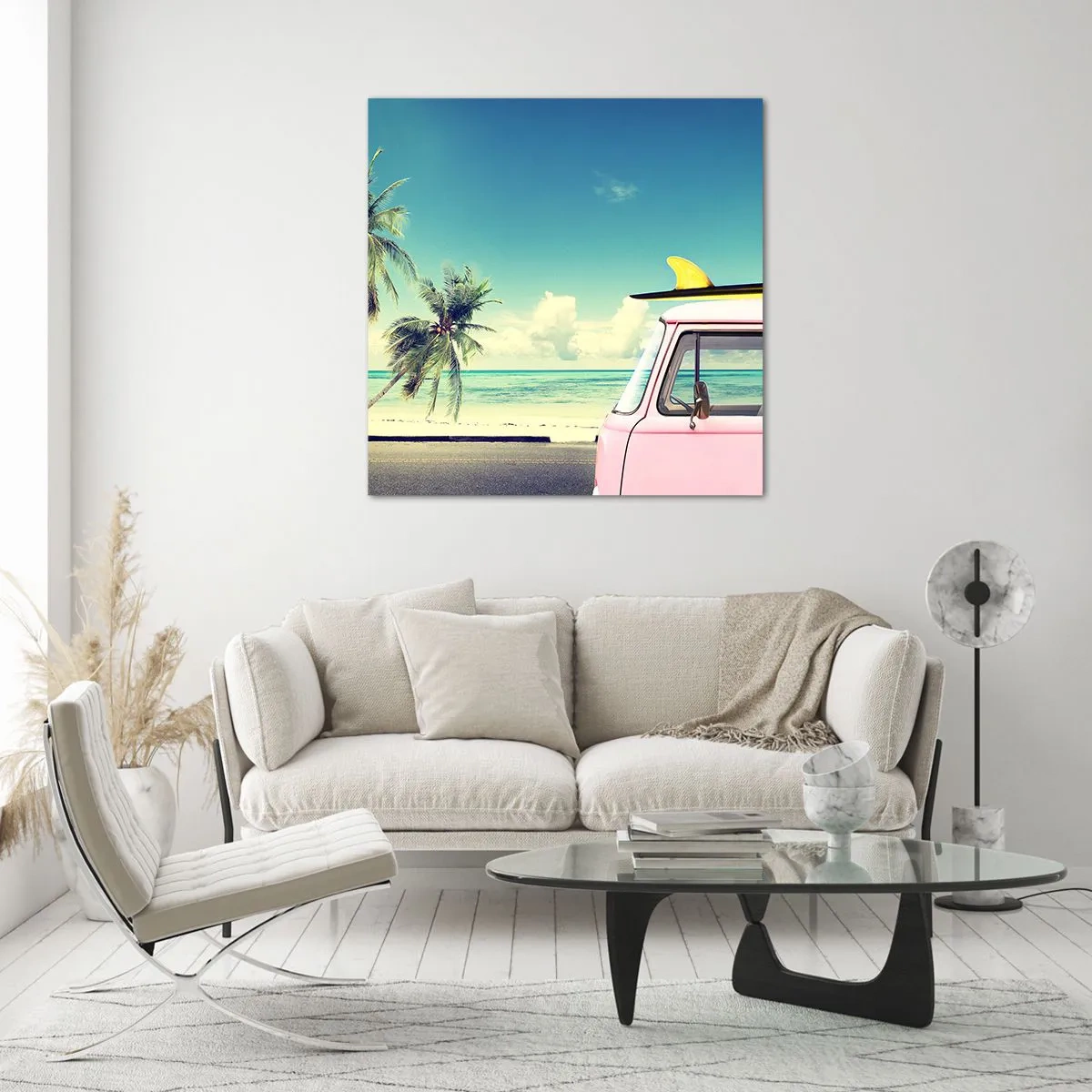 Cuadro sobre vidrio - Impresiones sobre Vidrio - Comienzan las vacaciones - 70x70 cm