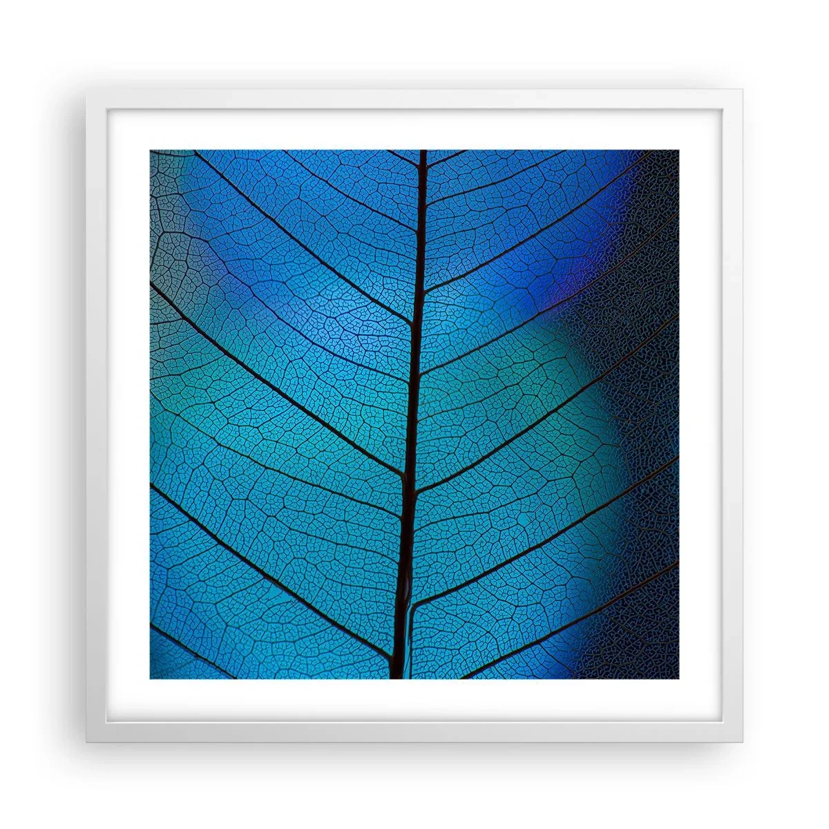 Póster en marco blanco - Construcción intrincada - 50x50 cm