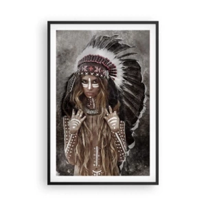 Póster en marco negro - El secreto de la fuerza de la tribu - 61x91 cm