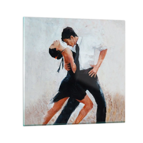 Cuadro sobre vidrio - Impresiones sobre Vidrio - El tango de mis sueños - 40x40 cm