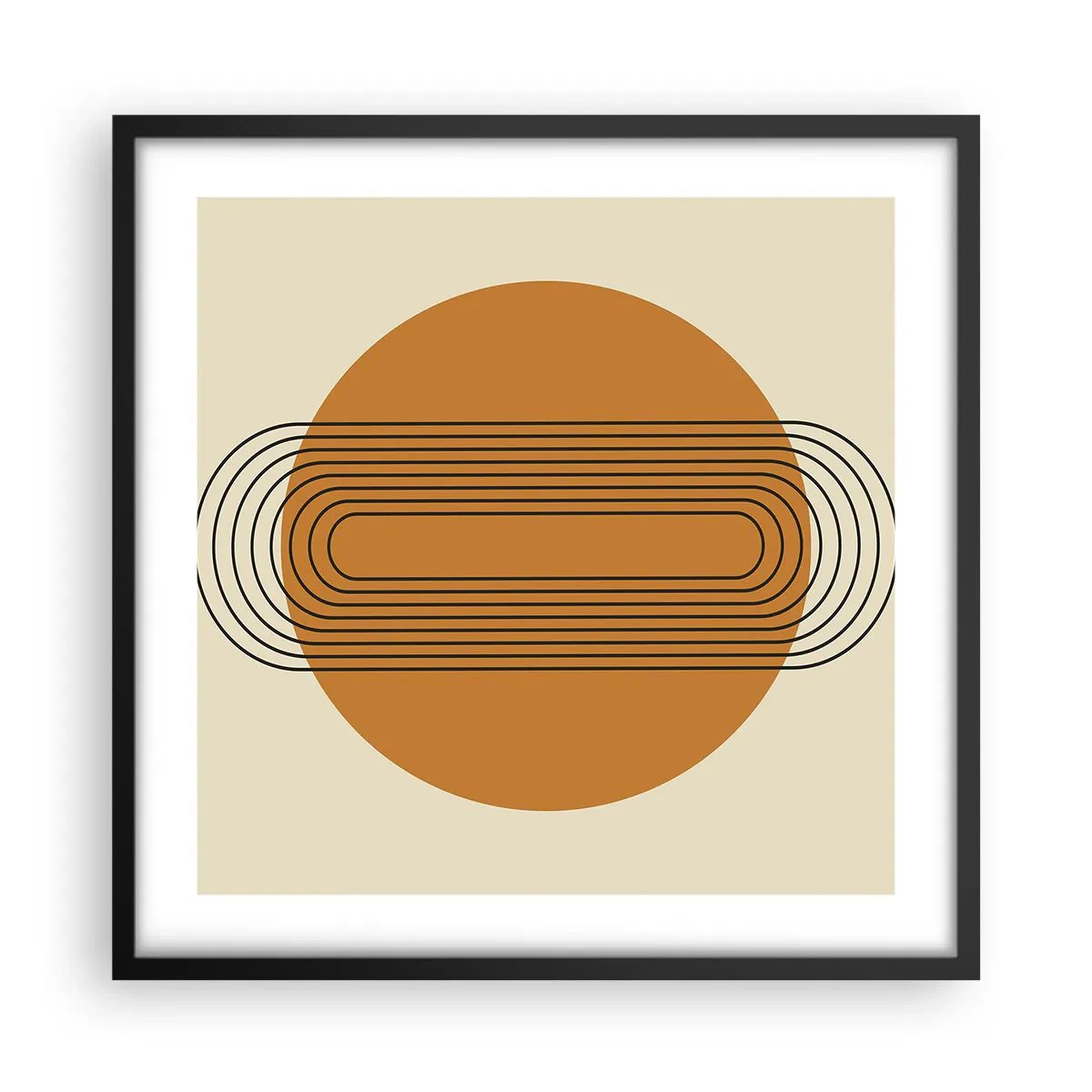 Póster en marco negro - El plan perfecto - 50x50 cm