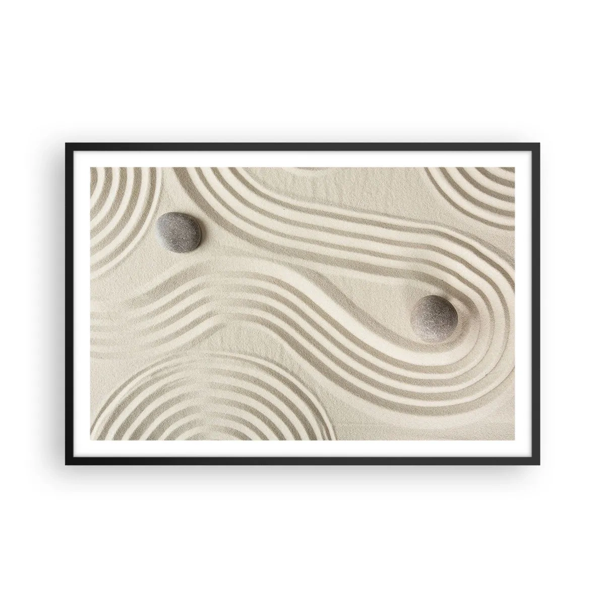 Póster en marco negro - Un toque de calidez - 91x61 cm