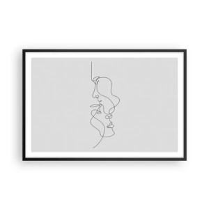 Póster en marco negro - El calor de los deseos lúgubres - 91x61 cm