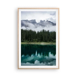 Póster en marco roble claro - Calla, calla, no despertemos al agua dormida.... - 61x91 cm