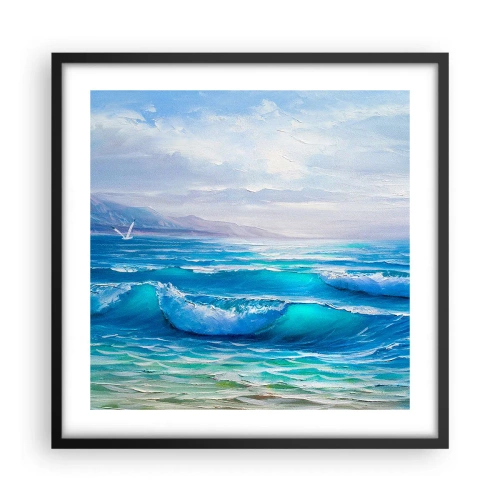 Póster en marco negro - Trae consuelo - 50x50 cm