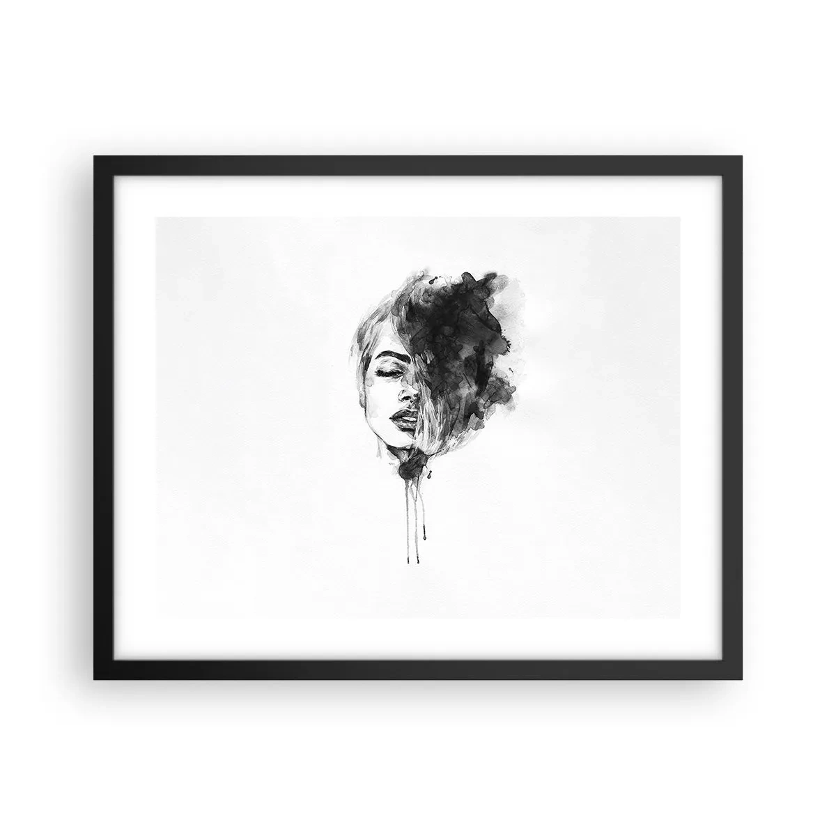 Póster en marco negro - Sueños en femenino - 50x40 cm