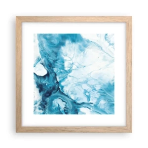 Póster en marco roble claro - Un concierto azul - 30x30 cm