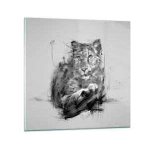 Cuadro sobre vidrio - Impresiones sobre Vidrio - Sí, estoy escuchando - 70x70 cm