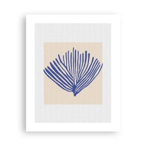 Póster - Abanico azul - 40x50 cm