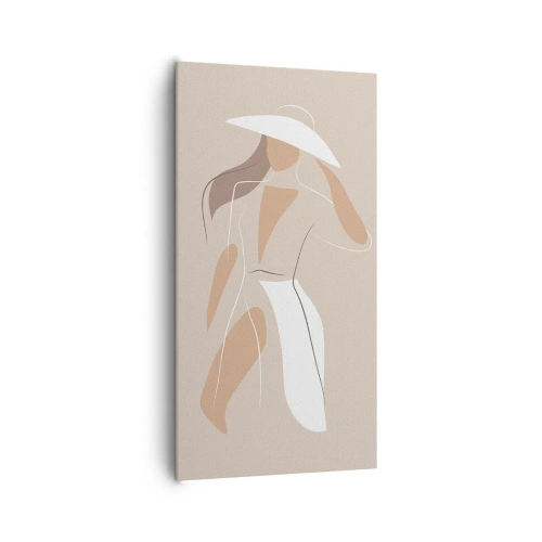 Cuadro sobre lienzo - Impresión de Imagen - La moda es alegría - 65x120 cm