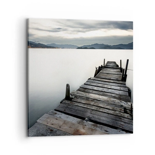 Cuadro sobre lienzo - Impresión de Imagen - Sumérjase en la paz - 70x70 cm