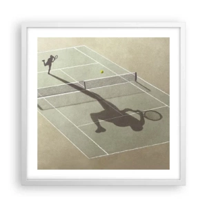 Póster en marco blanco - Véncete a ti mismo - 50x50 cm