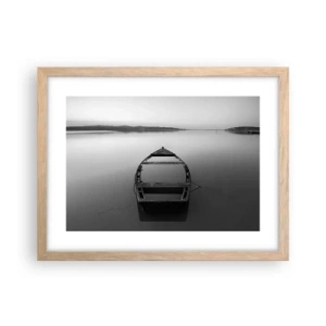 Póster en marco roble claro - Anhelo y melancolía - 40x30 cm