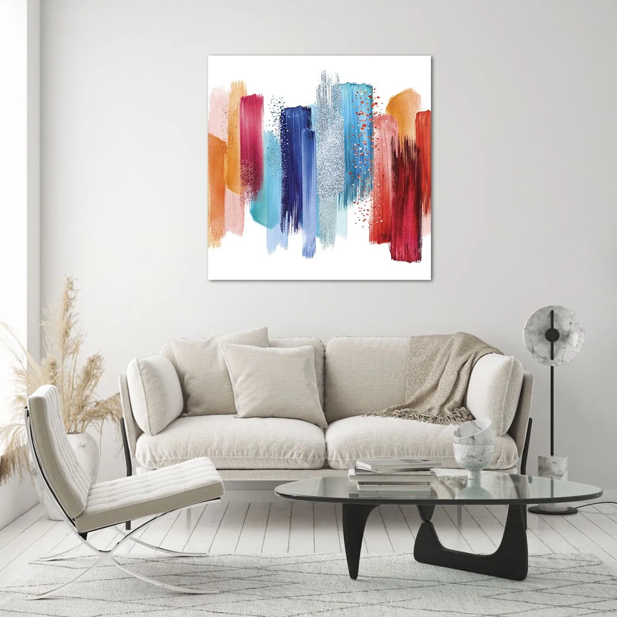 Cuadro sobre vidrio - Impresiones sobre Vidrio - Arriba y abajo - 40x40 cm