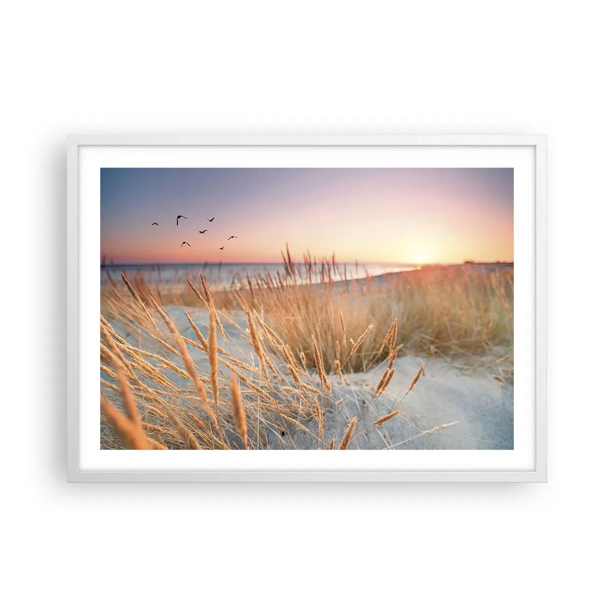 Póster en marco blanco - Dulce nana del Báltico - 70x50 cm