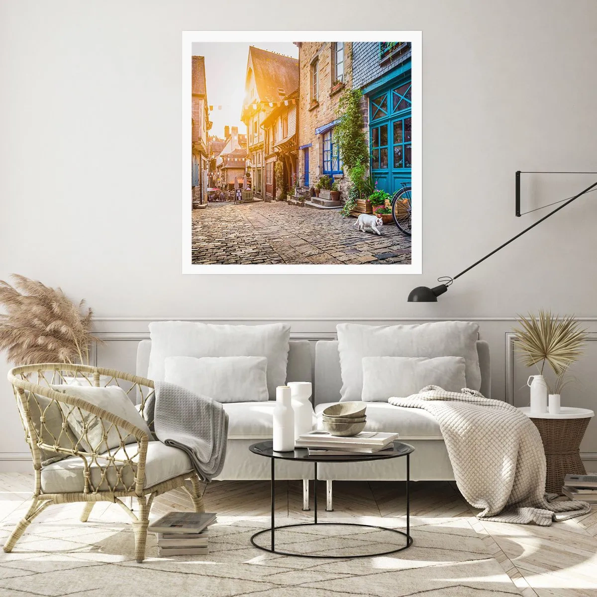 Póster - El fantasma blanco de la ciudad - 40x40 cm