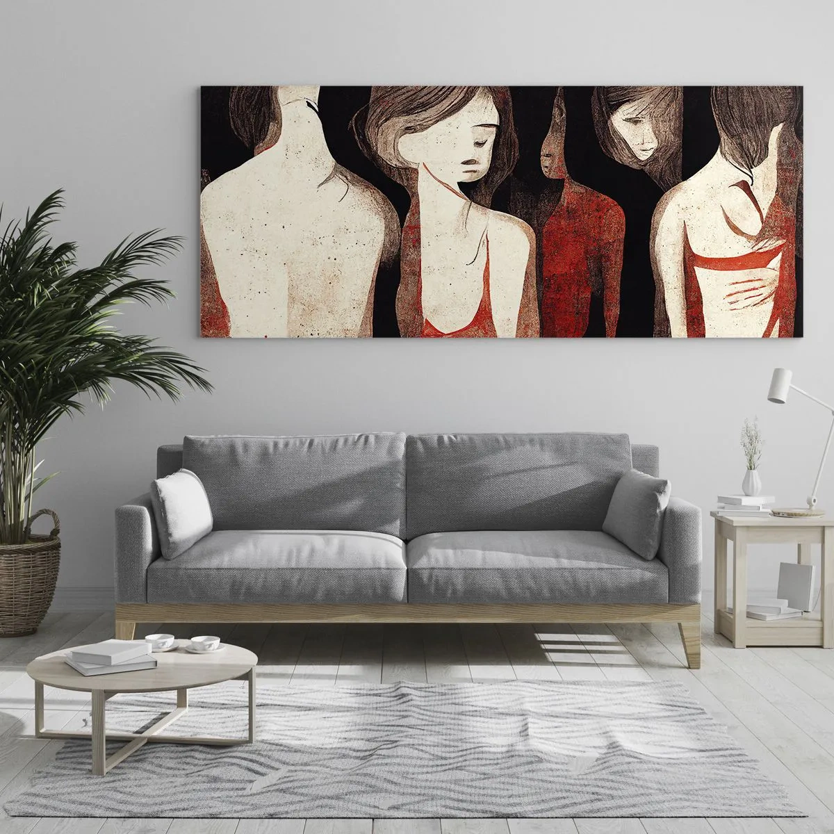 Cuadro sobre vidrio - Impresiones sobre Vidrio - Madonnas de la oscuridad - 100x40 cm