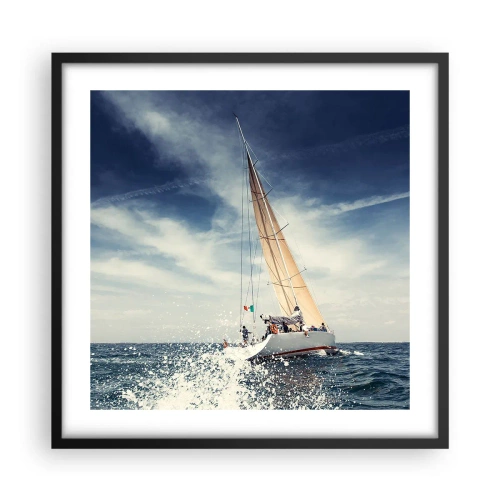 Póster en marco negro - ¡No nos alcanzarán! - 50x50 cm