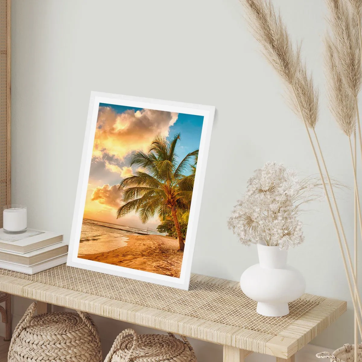 Póster en marco blanco - El eterno verano, siempre de vacaciones - 61x91 cm