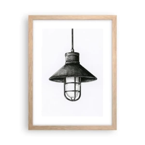 Póster en marco roble claro - Como hace años... - 30x40 cm