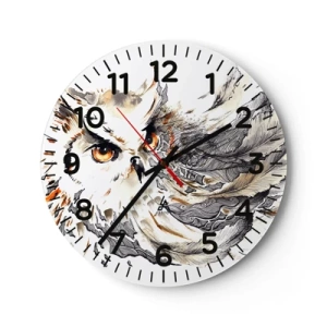 Reloj de pared - Reloj de vidrio - Venía de un mundo de magia - 30x30 cm