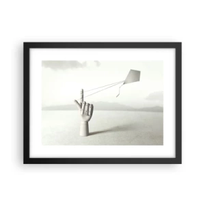 Póster en marco negro - Una prueba de fuerza - 40x30 cm