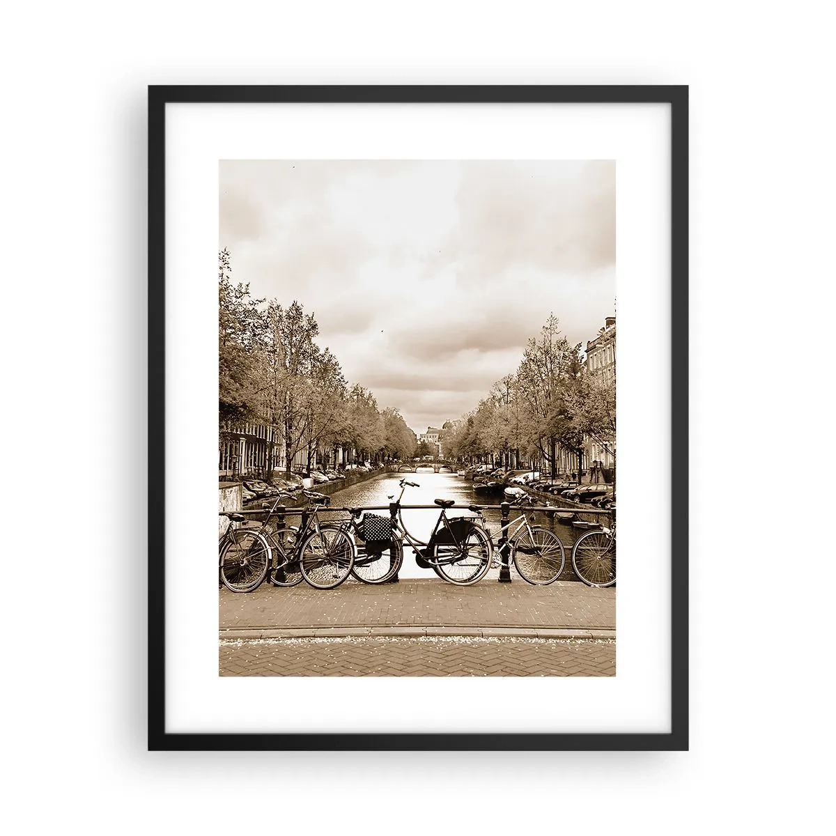 Póster en marco negro - Holanda solo hay una - 40x50 cm