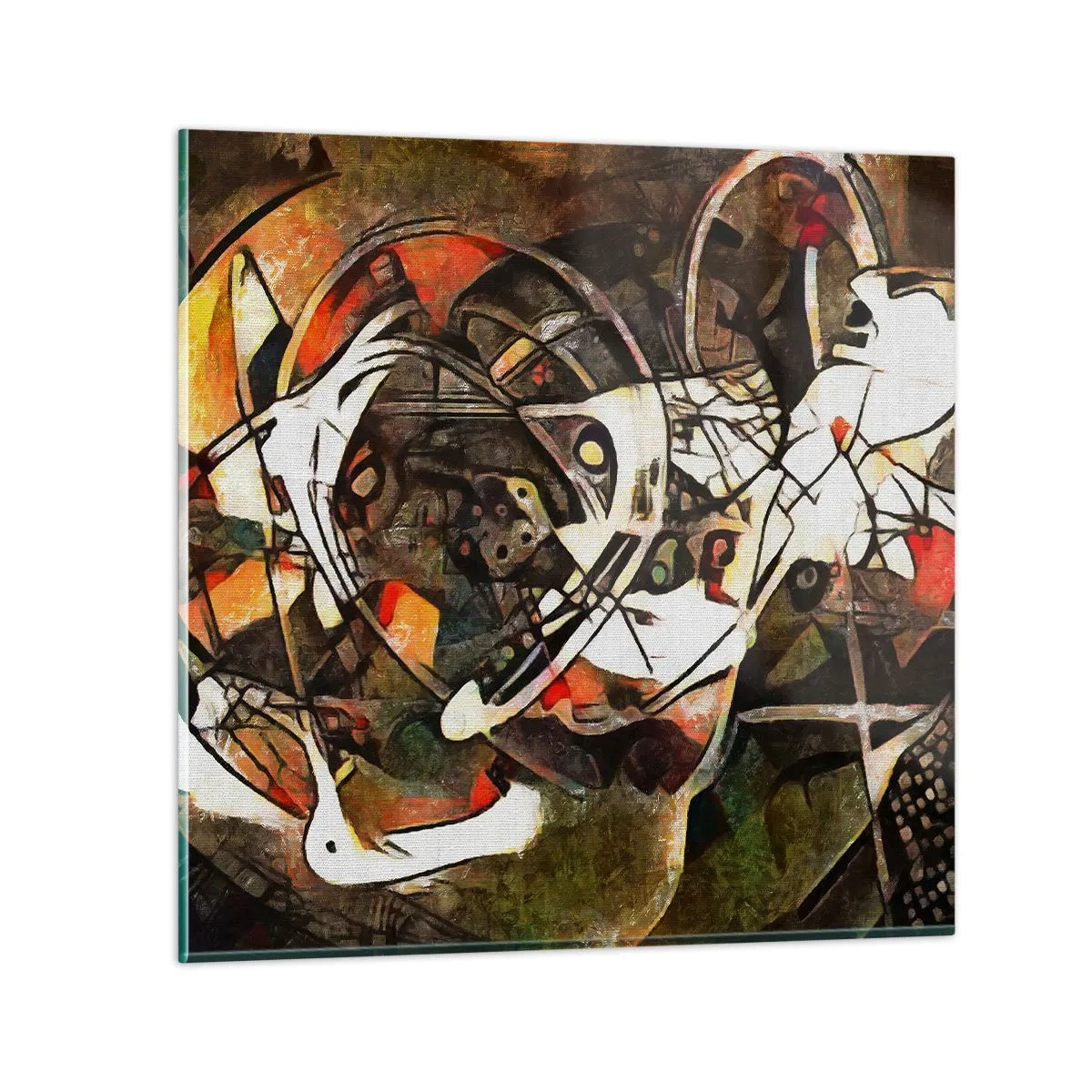 Cuadro sobre vidrio - Impresiones sobre Vidrio - ¿Oyes el movimiento? - 30x30 cm