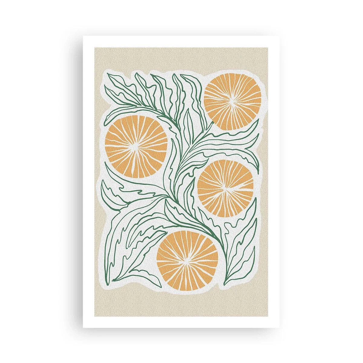 Póster - Étnico con un toque de abstracción - 61x91 cm