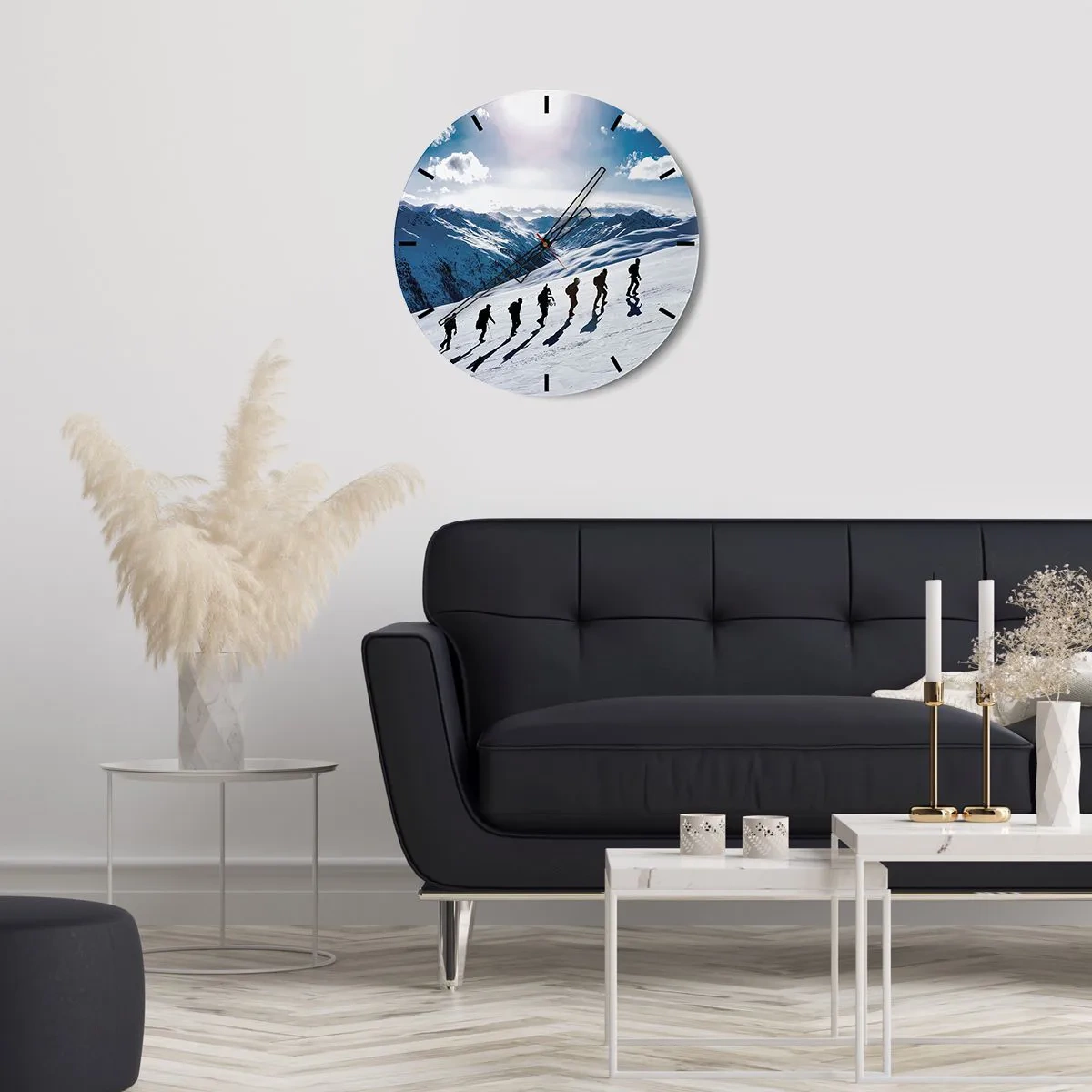 Reloj de pared - Reloj de vidrio - Equipo de conquistadores - 40x40 cm