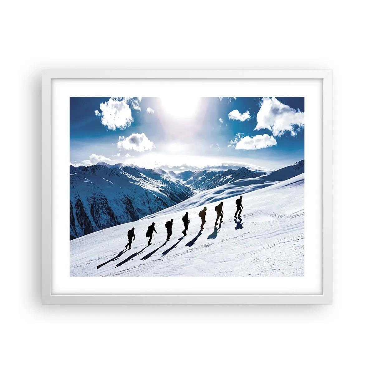 Póster en marco blanco - Equipo de conquistadores - 50x40 cm