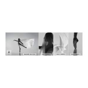 Muestra De Fotomural Standard Eco - Ligereza y gracia - Mujer, Bailar, Modelo - 100x30 cm