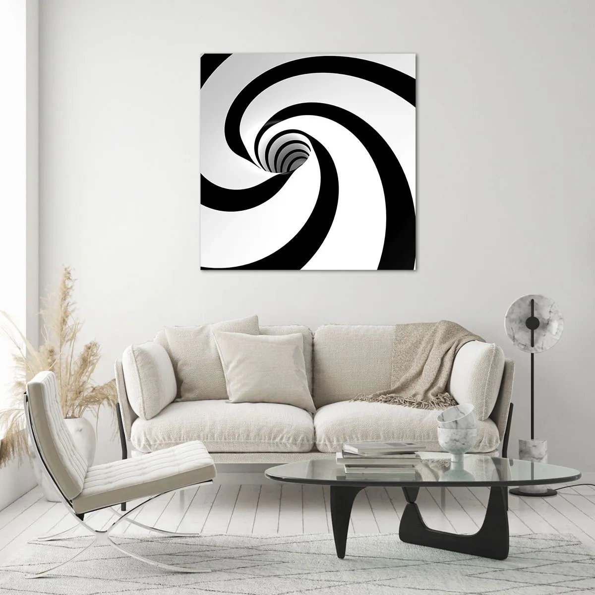 Cuadro sobre vidrio - Impresiones sobre Vidrio - ¿Ceder al torbellino? - 60x60 cm