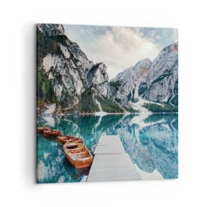 Cuadro sobre lienzo - Impresión de Imagen - Te mostraremos la fuente de la belleza - 50x50 cm