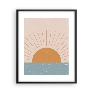 Póster en marco negro - La maravilla de cada día - 40x50 cm