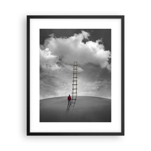 Póster en marco negro - Todo es posible - 40x50 cm