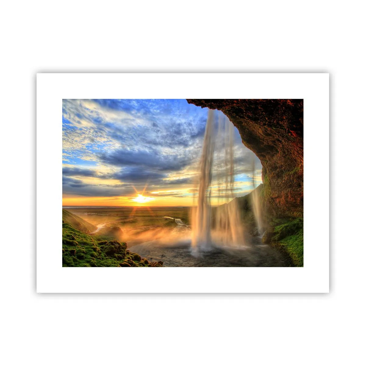 Póster - El mundo tras el velo de las gotas - 40x30 cm