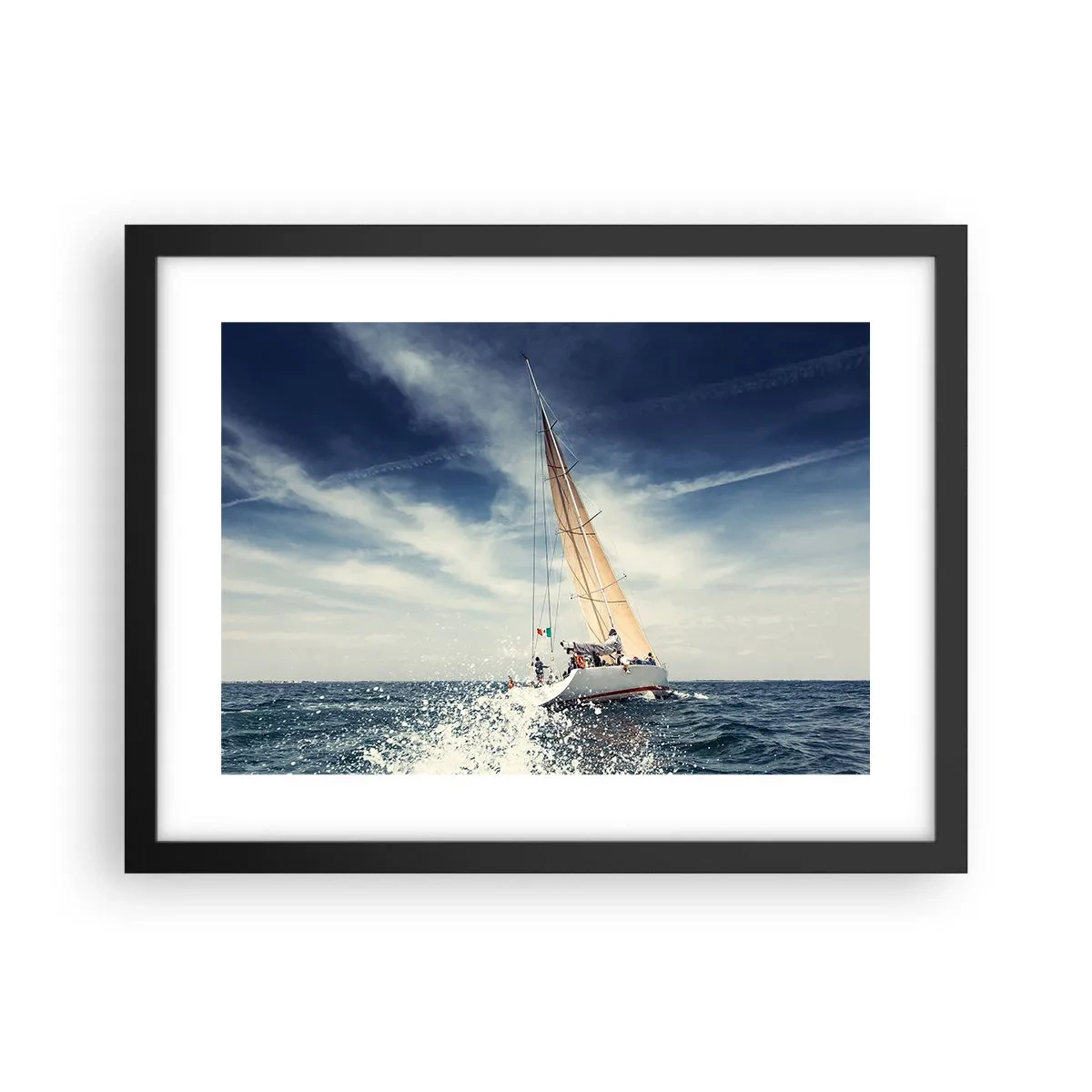 Póster en marco negro - ¡No nos alcanzarán! - 40x30 cm