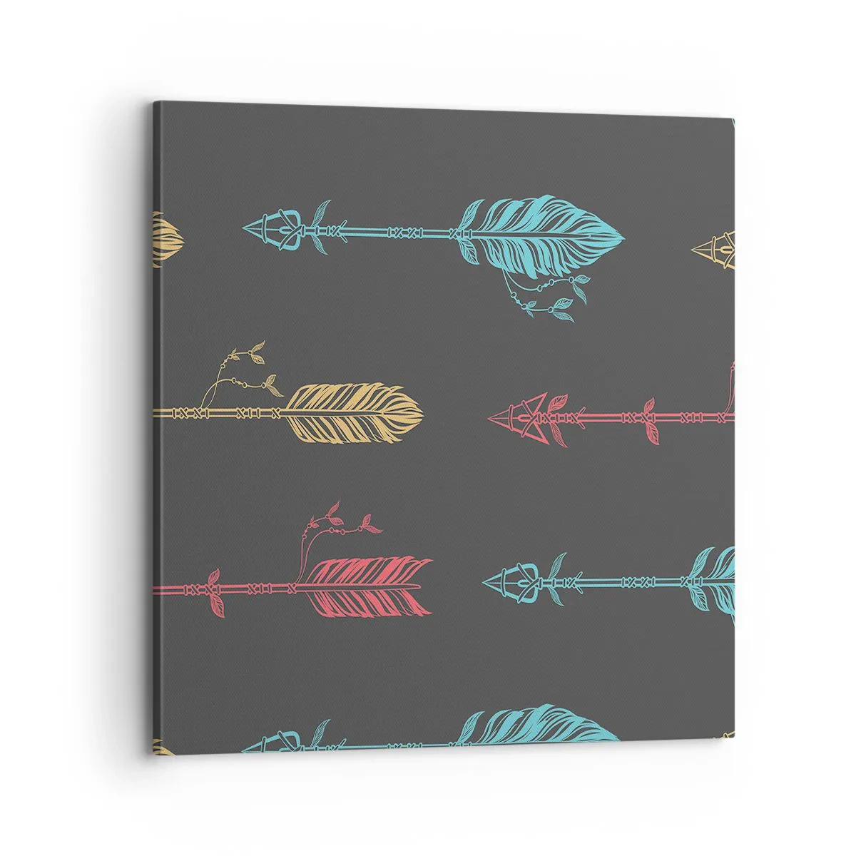 Cuadro sobre lienzo - Impresión de Imagen - Flechas - 70x70 cm