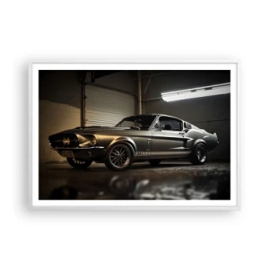 Póster en marco blanco - Un retorno al pasado - 100x70 cm