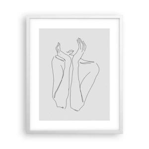 Póster en marco blanco - Con qué sueñan las mujeres - 40x50 cm