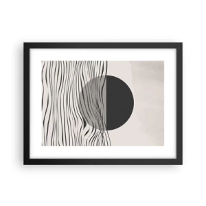 Póster en marco negro - Media composición - 40x30 cm