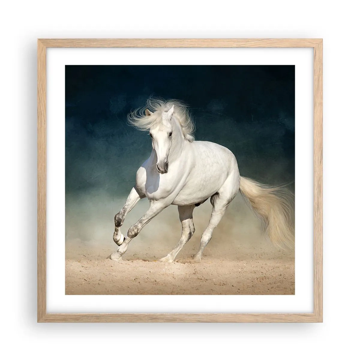 Póster en marco roble claro - Libertad en estado puro - 50x50 cm